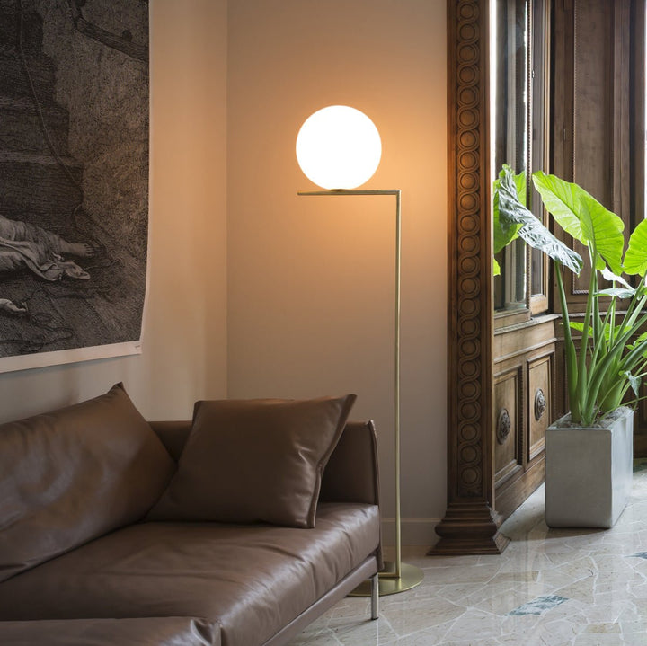IC Dimmable Floor Lamp - Flos - Floor Lamps - F2 - 73" H - Chrome - HORNE