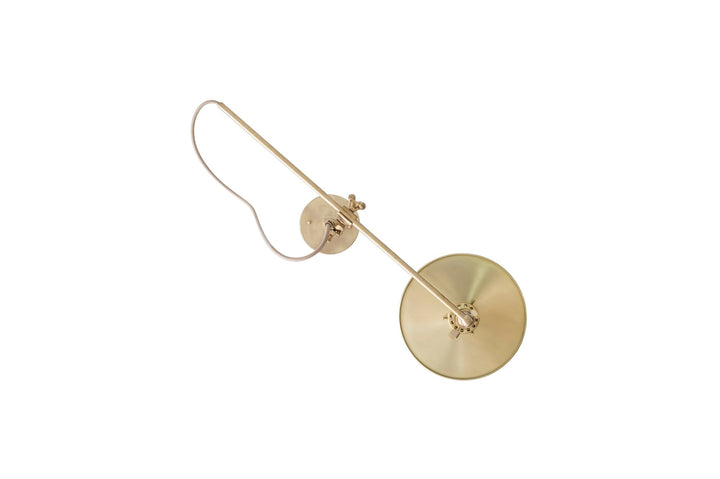 Industrial Wall Lamp - Workstead - Wall Sconces - Hardwired - Hewn Brass - HORNE