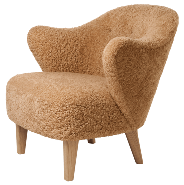 Ingeborg Lounge Chair - Sheepskin - Audo Copenhagen - Chairs - Honey - Natural Oak - HORNE