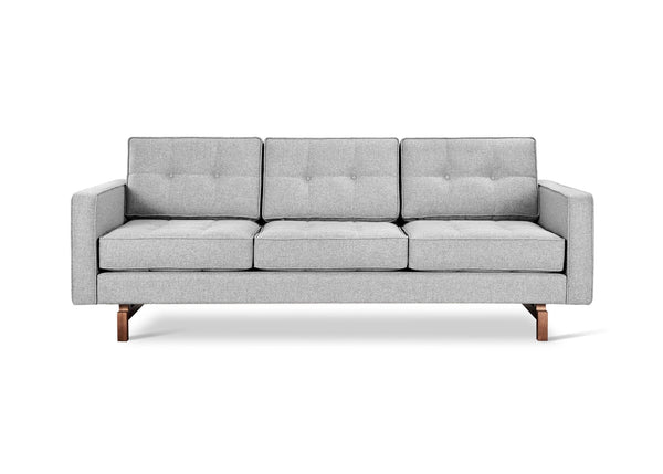 Jane 2 Sofa - Gus* Modern - Sofas - Bayview Silver - Walnut - HORNE