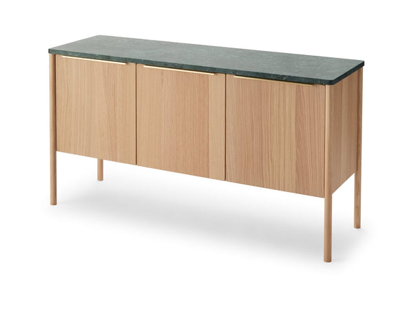 Jut Cabinet - Skagerak by Fritz Hansen - Sideboards + Cabinets - Green Marble Top - HORNE