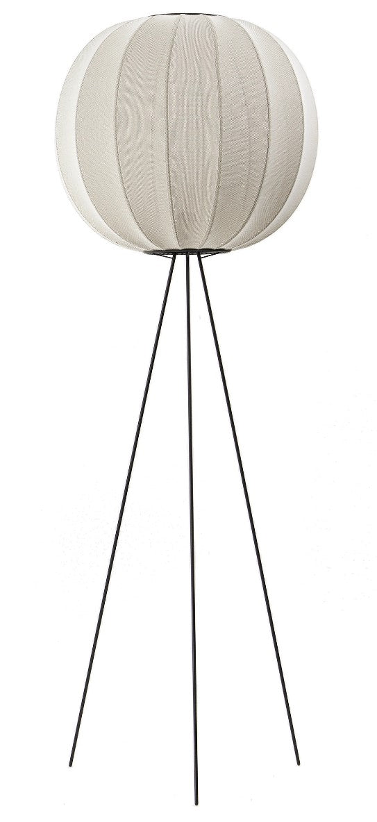 Knit Wit Floor Lamp - Made by Hand - Floor Lamps - Pearl White - HORNE