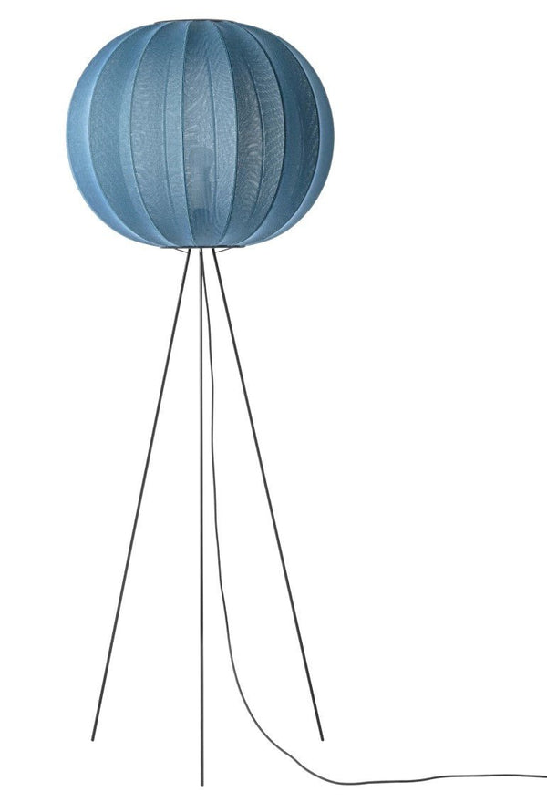 Knit Wit Floor Lamp - Made by Hand - Floor Lamps - Stone Blue - HORNE