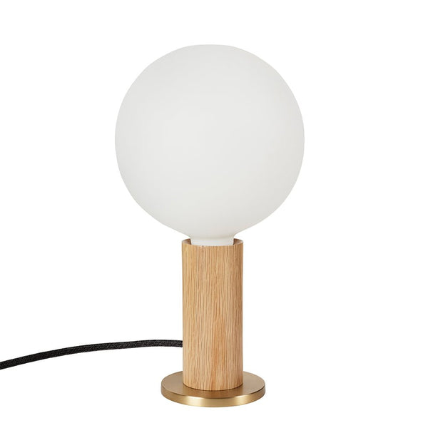 Knuckle Table Lamp - Tala - Oak - w/ Sphere IV Bulb - HORNE