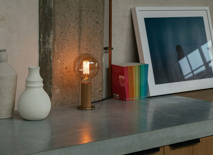 Knuckle Table Lamp - Tala - Walnut - No Bulb - HORNE