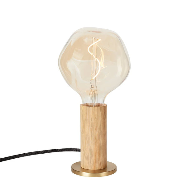 Knuckle Table Lamp - Tala - Oak - w/ Voronoi I Bulb - HORNE