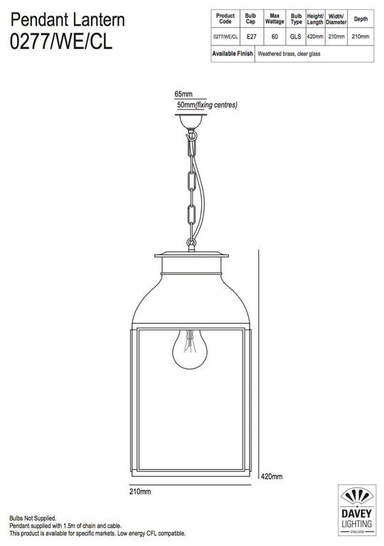 Lantern Pendant 0277
