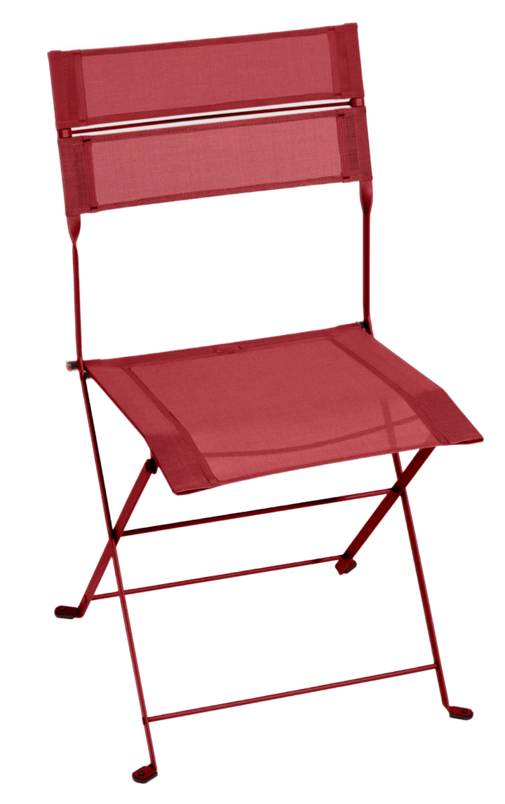 Latitude Side Chair - Stereo Fabric - Set of 2 - Fermob - Outdoor Furniture - Chili Red - HORNE