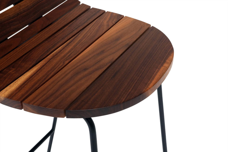 Ligeti L2 Stool - Artless - Stools + Benches + Ottomans - Solid Walnut - Matte Black - HORNE