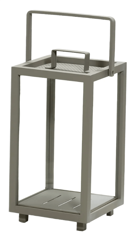 Lighthouse Lanterns - Aluminum - Cane Line - Candle Holders - Small - Taupe - HORNE