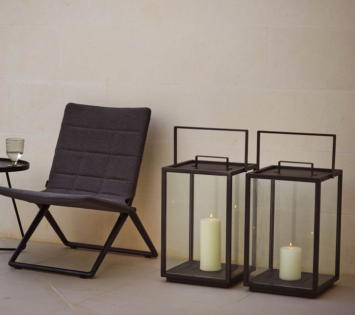 Lighthouse Lanterns - Aluminum - Cane Line - Candle Holders - X - Small - Lava Grey - HORNE