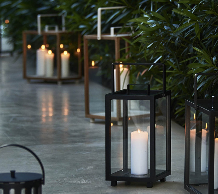 Lighthouse Lanterns - Teak - Cane Line - Candle Holders - Rectangular - HORNE