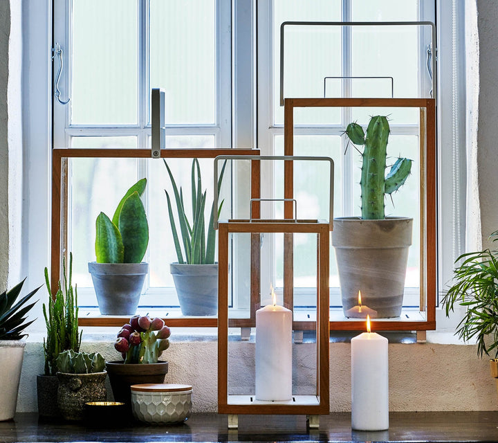 Lighthouse Lanterns - Teak - Cane Line - Candle Holders - Rectangular - HORNE