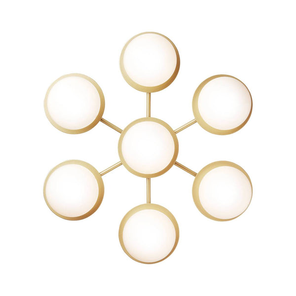 Liila Star Wall Ceiling Lamp - Nuura - Wall Sconces - Nordic Gold/Opal White - HORNE