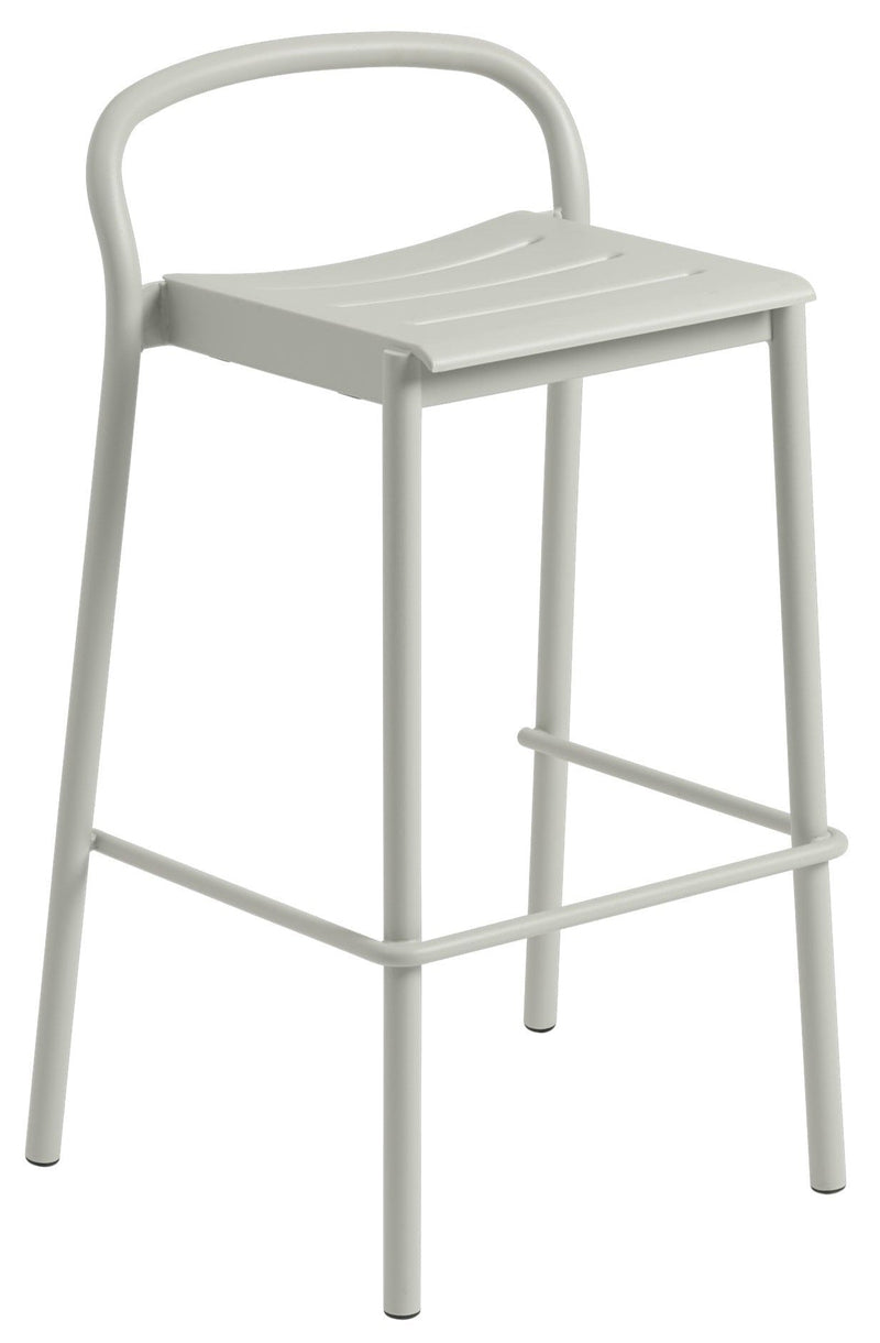 Linear Steel Bar & Counter Stool - Muuto - Stools + Benches + Ottomans - Counter Height - Black - HORNE