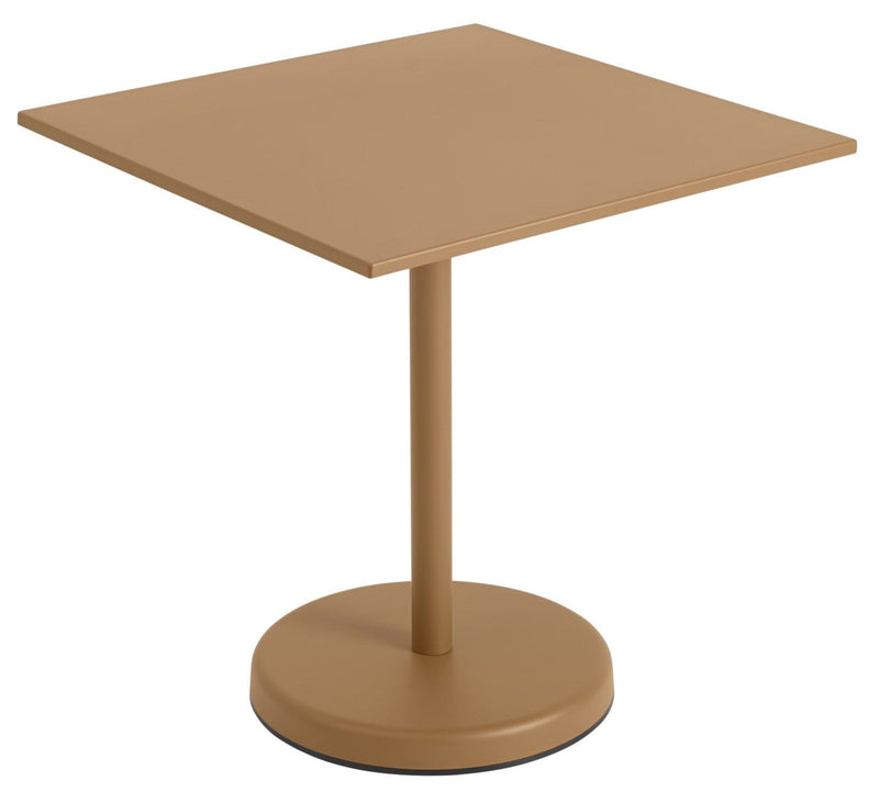 Linear Steel Café Table - Square - Muuto - Table + Task - Black - HORNE