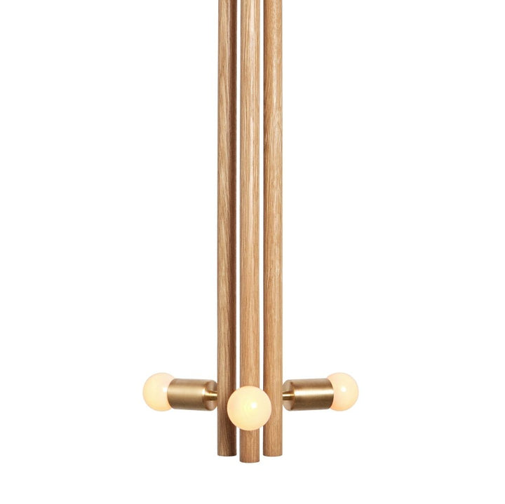 Lodge Pendant - Workstead - Pendants - Natural Oak - Hewn Brass - HORNE