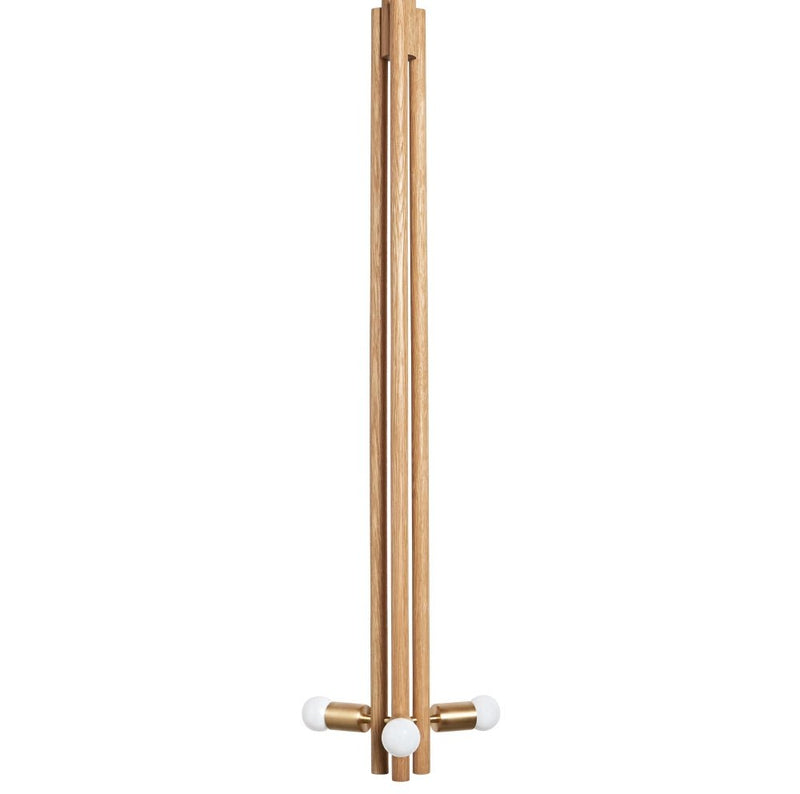 Lodge Pendant - Workstead - Pendants - Natural Oak - Hewn Brass - HORNE
