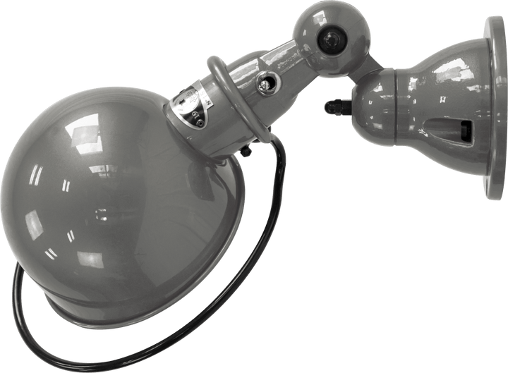 Loft Wall Sconce - D1000X - Glossy Finish - Jielde - Wall Sconces - No Switch - Mouse Grey - RAL7005 - HORNE