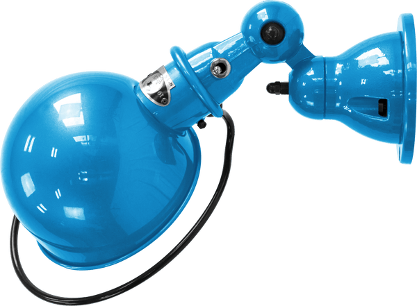 Loft Wall Sconce - D1000X - Glossy Finish - Jielde - Wall Sconces - No Switch - Blue - RAL5012 - HORNE