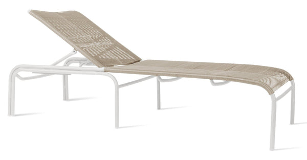 Loop Sunlounger - Vincent Sheppard - Outdoor Furniture - Beige/Stone White - HORNE