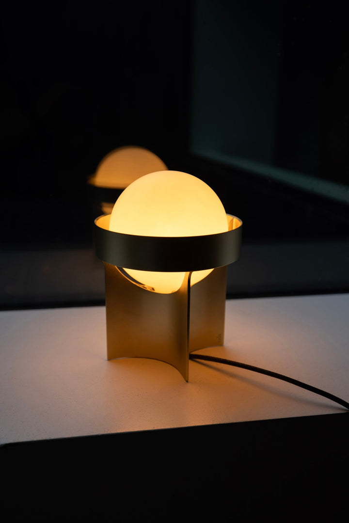 Loop Table Lamp w/ Sphere IV Bulb - Tala - Gold - HORNE