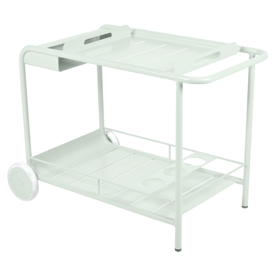 Luxembourg Bar Cart w/ Wheels - Fermob - Outdoor Furniture - Ice Mint - HORNE