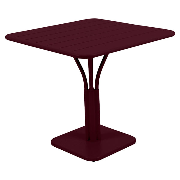 Luxembourg Pedestal Table 31" x 31" - Fermob - Outdoor Furniture - Black Cherry - HORNE