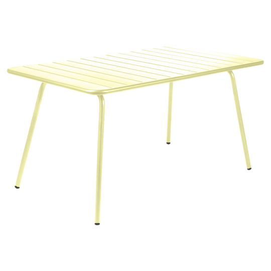 Luxembourg Rectangular Table - 56" x 31" - Fermob - Outdoor Furniture - Frosted Lemon - HORNE