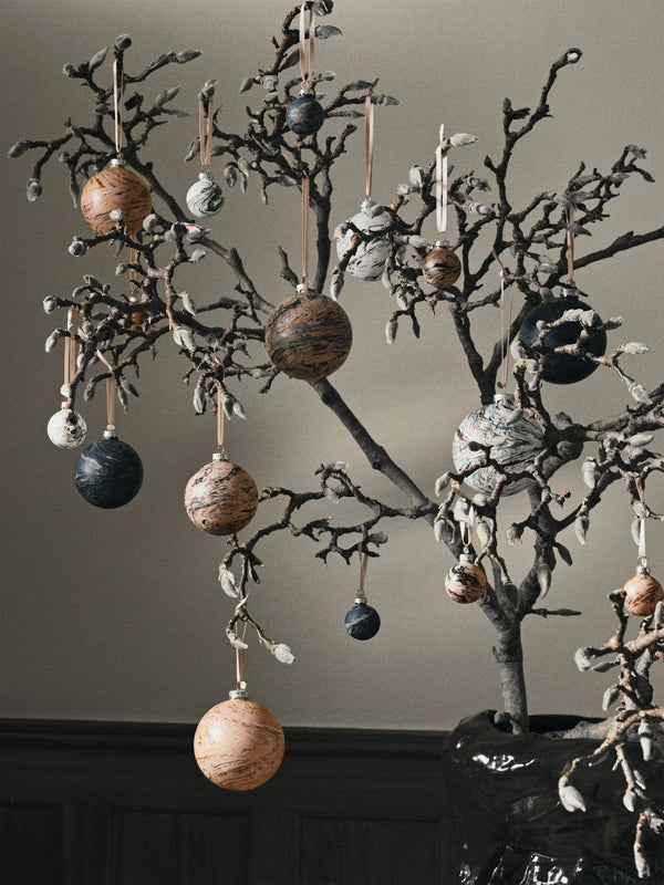 Marble Baubles - Set of 4 - Ferm Living - Art + Objects - HORNE