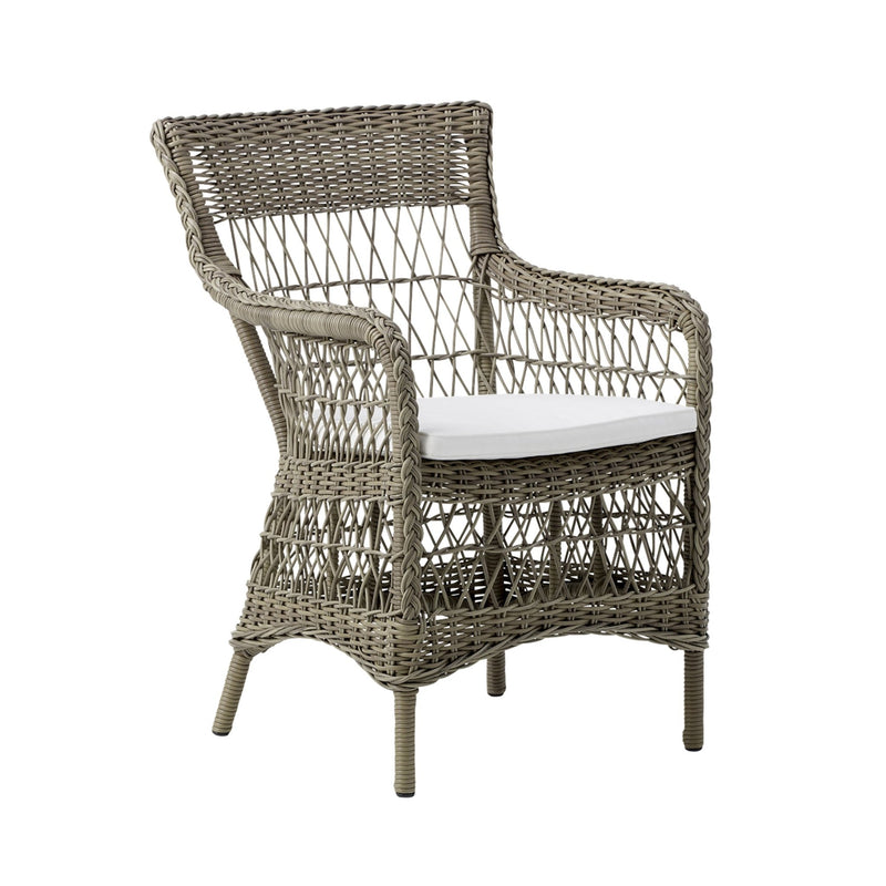 Marie Arm Chair - Exterior - Sika Design - Outdoor Furniture - Antique - Sunbrella Sailcloth Seagull - HORNE