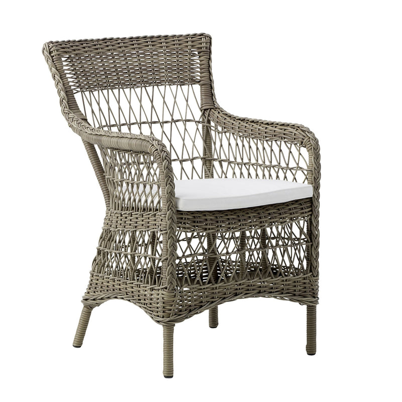 Marie Arm Chair - Exterior - Sika Design - Outdoor Furniture - Antique - Sunbrella Sailcloth Seagull - HORNE