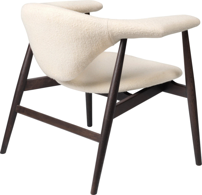 Masculo Lounge Chair Upholstered - Wood Base - Gubi - Chairs - Smoked Oak - Gabriel Tempt - 60152 - HORNE