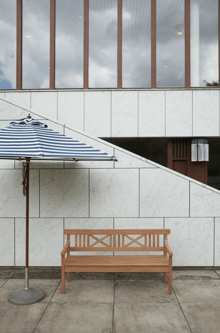 Messina Umbrella Ø270 - Round Striped - Skagerak by Fritz Hansen - Outdoor Accessories - Golden Yellow Stripes - HORNE