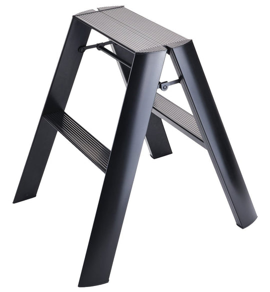 Metaphys Lucano Stepstool 2 - Step - Hasegawa USA Inc - Ladder + Step Stool - Black - HORNE