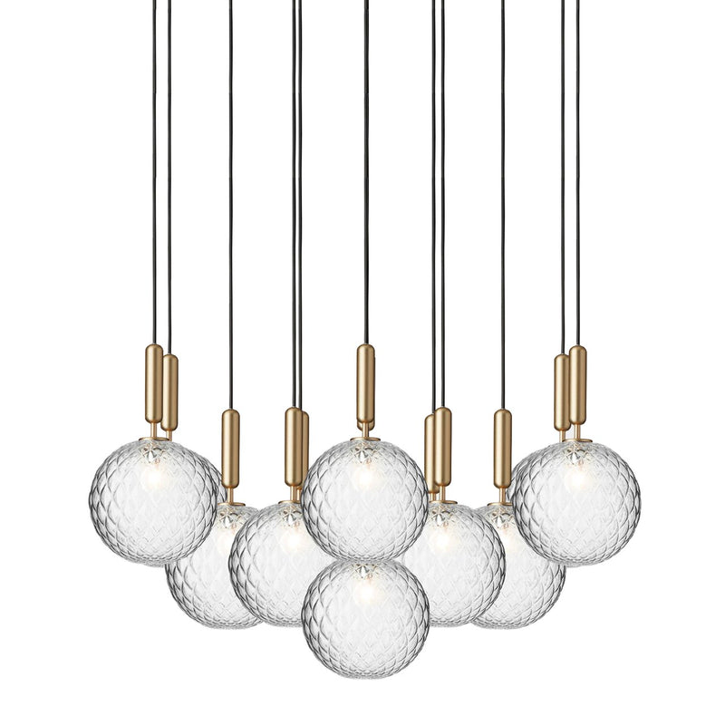 Miira 13 Chandelier - Nuura - Chandeliers - Rock Grey/Opal White - HORNE