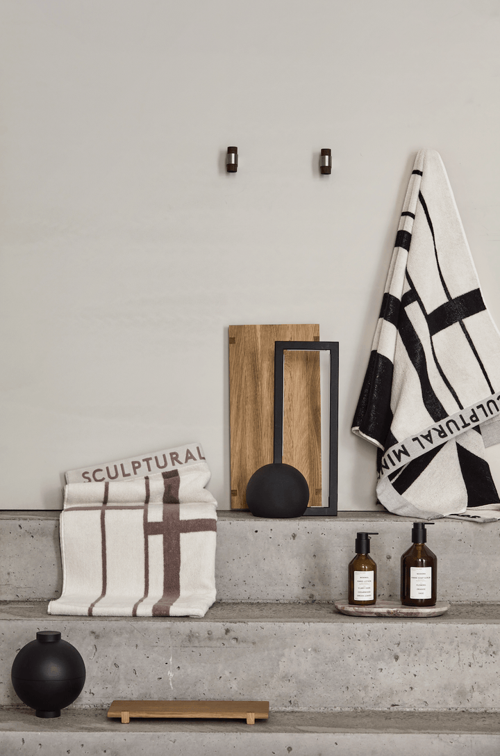 Minimal Towel Cotton - Kristina Dam - Bedding + Pillows - Black - Large - HORNE