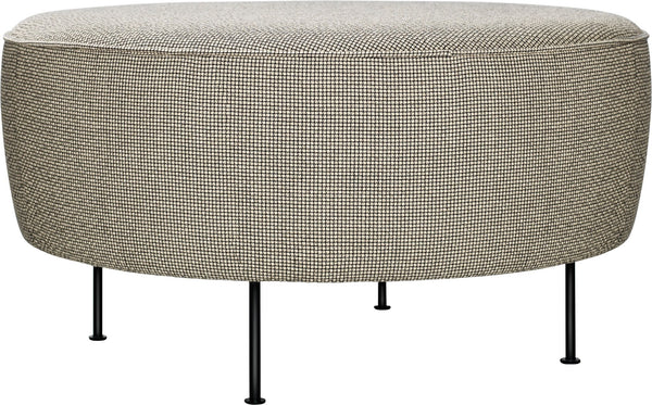 Modern Line Pouf - Ø31.5 - Gubi - Stools + Benches + Ottomans - Black Matte - Gabriel Tempt - 60152 - HORNE