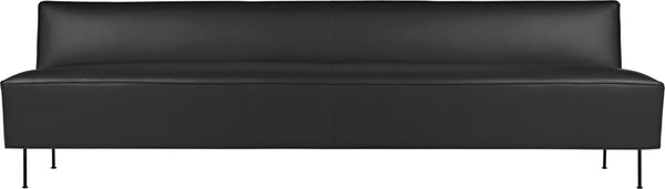 Modern Line Sofa - 94.5"W - Gubi - Sofas - Black Matte - Gabriel Tempt - 60152 - HORNE