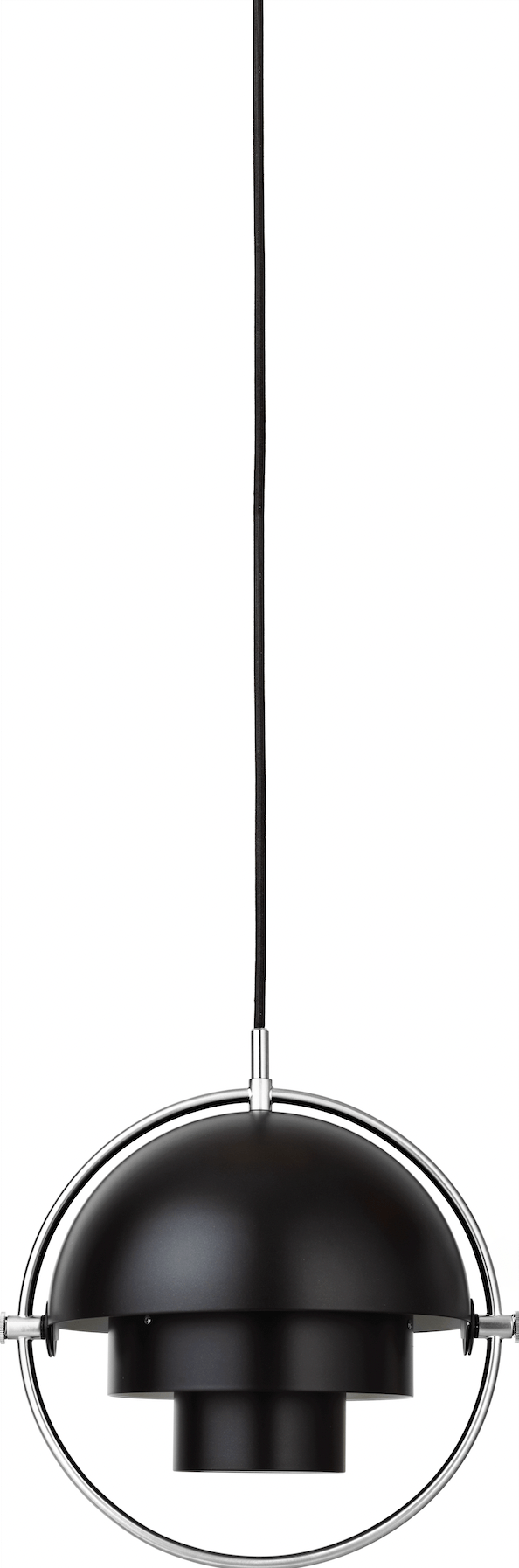 Multi - Lite Pendant - Small - Gubi - Pendants - Chrome/Black - HORNE