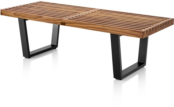 Nelson® Platform Bench – Ebonized Wood Base - Herman Miller® - Stools + Benches + Ottomans - 48" - Natural Maple - HORNE
