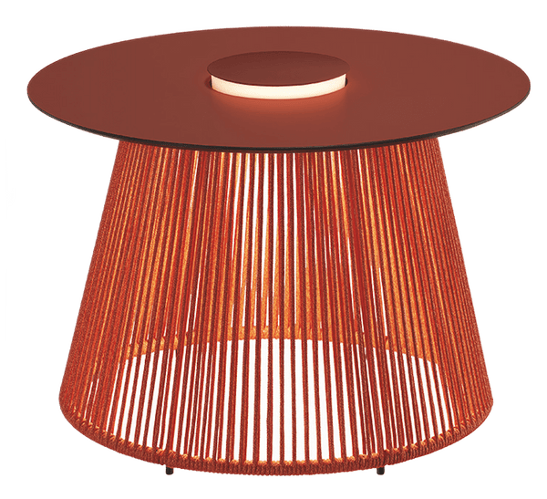 Nit Outdoor LED Table - Bover - Outdoor Furniture - 60/R - Terracotta/Orange - HORNE
