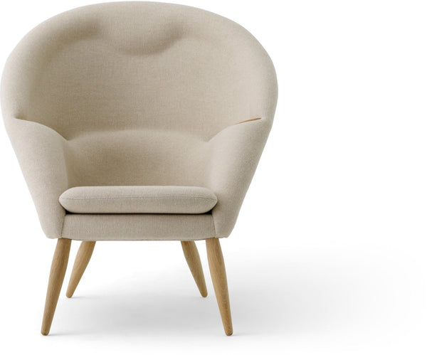 Oda Lounge Chair - Audo Copenhagen - Chairs - Natural Oak - Hallingdal 65 Fabric - 0110 - HORNE