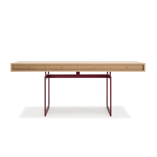 Office Desk - Karakter - Coffee Tables - White Lacquered Oak - Grey - HORNE