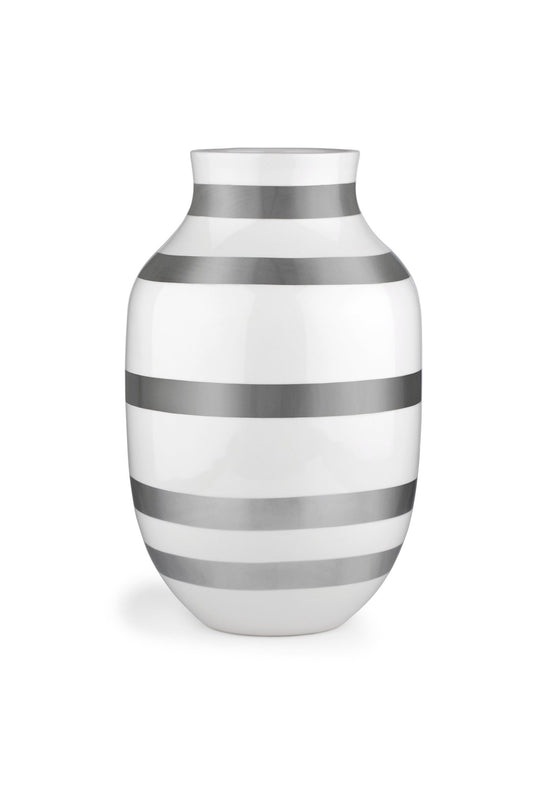 Omaggio Vase - Silver - Kähler - Vases - 7.5"Ø - HORNE