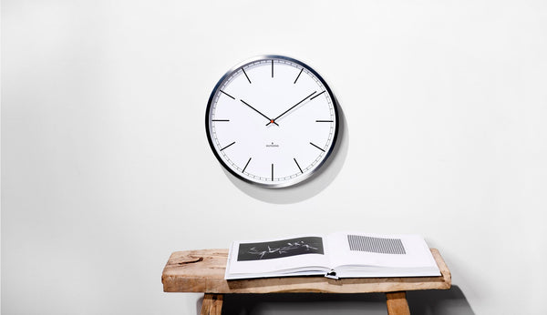 One35 Wall Clock - Stainless Steel - Huygens - Clocks - White Index - HORNE