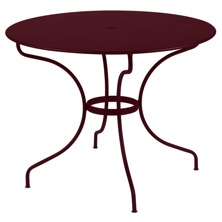 Opera+ Table 38" - Fermob - Outdoor Furniture - Black Cherry - HORNE