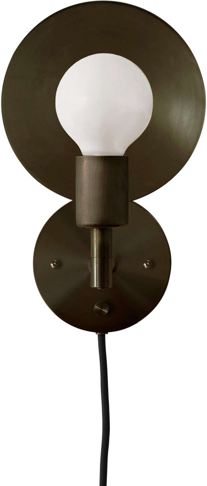 Orbit Sconce - Workstead - Wall Sconces - Plug - In - Hand - Finished Bronze - HORNE