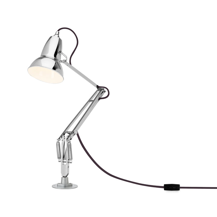 Original 1227 Desk Lamp with Desk Insert - Anglepoise - Table + Task - Bright Chrome - HORNE