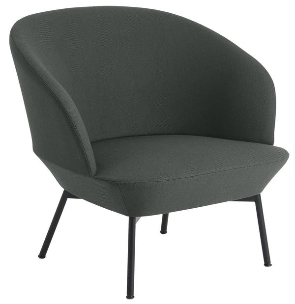 Oslo Lounge Chair - Muuto - Sofas - Twill Weave 990 Seat & Black Base - HORNE
